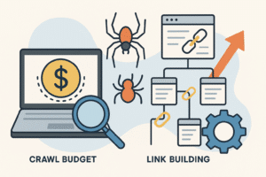 Ilustração de Como o crawl budget afeta sua estratégia de link building e como otimizá-lo